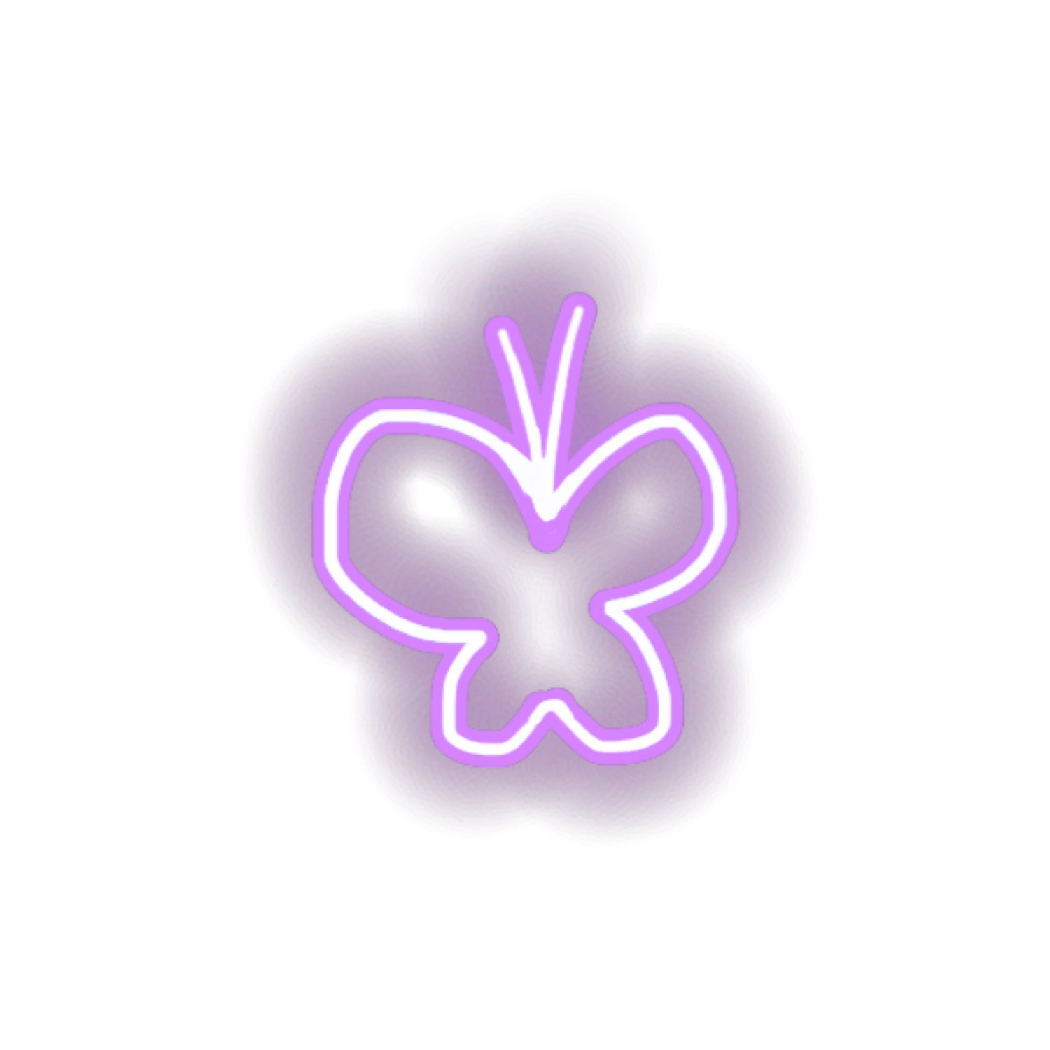 Ftestickers Butterfly Light Glowing Neon Sticker By Pann