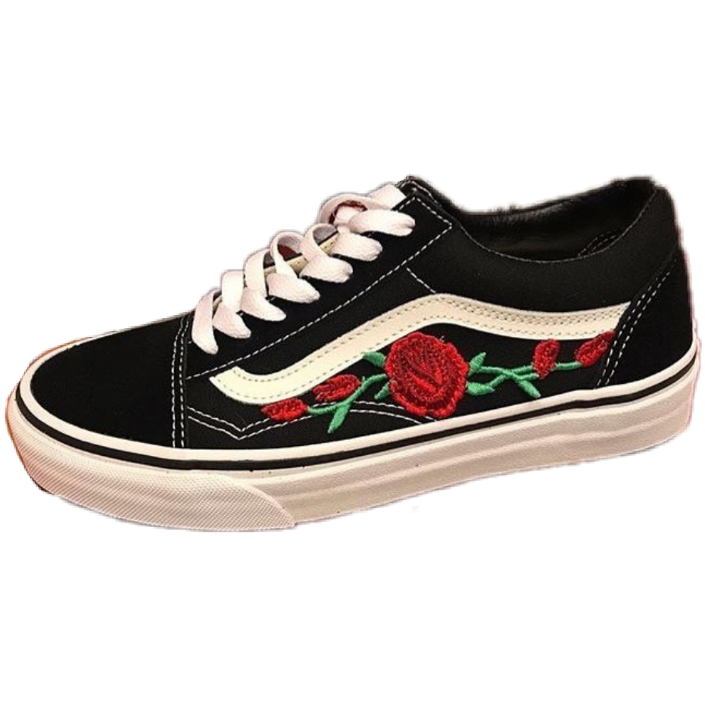 shoes aesthetic vans roses - Sticker by Linda Elza