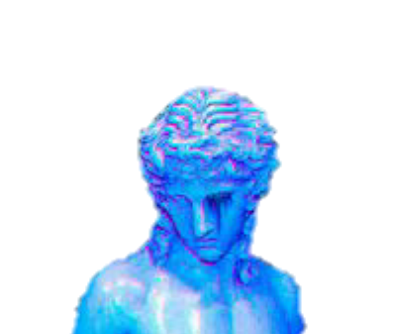 art vaporwave lofi sculpture angel blue aesthetic...