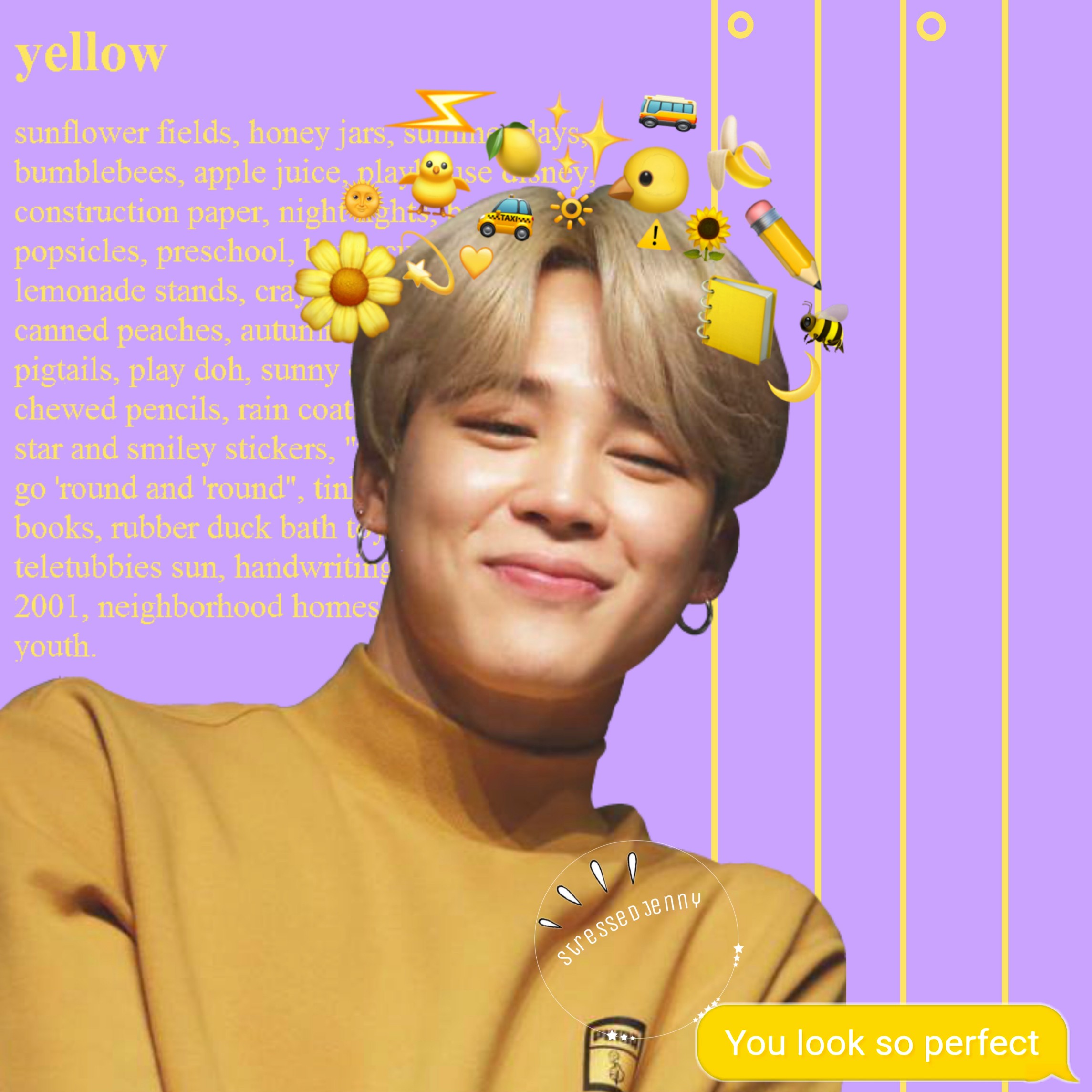bts jimin btsjimin yellow aesthetic...