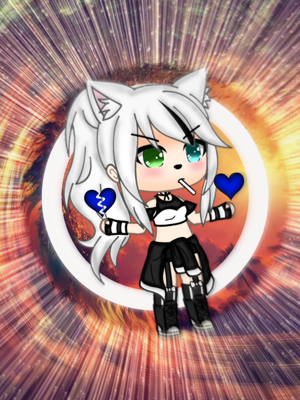 edit gachalife heart badgirl myoc freetoedit...