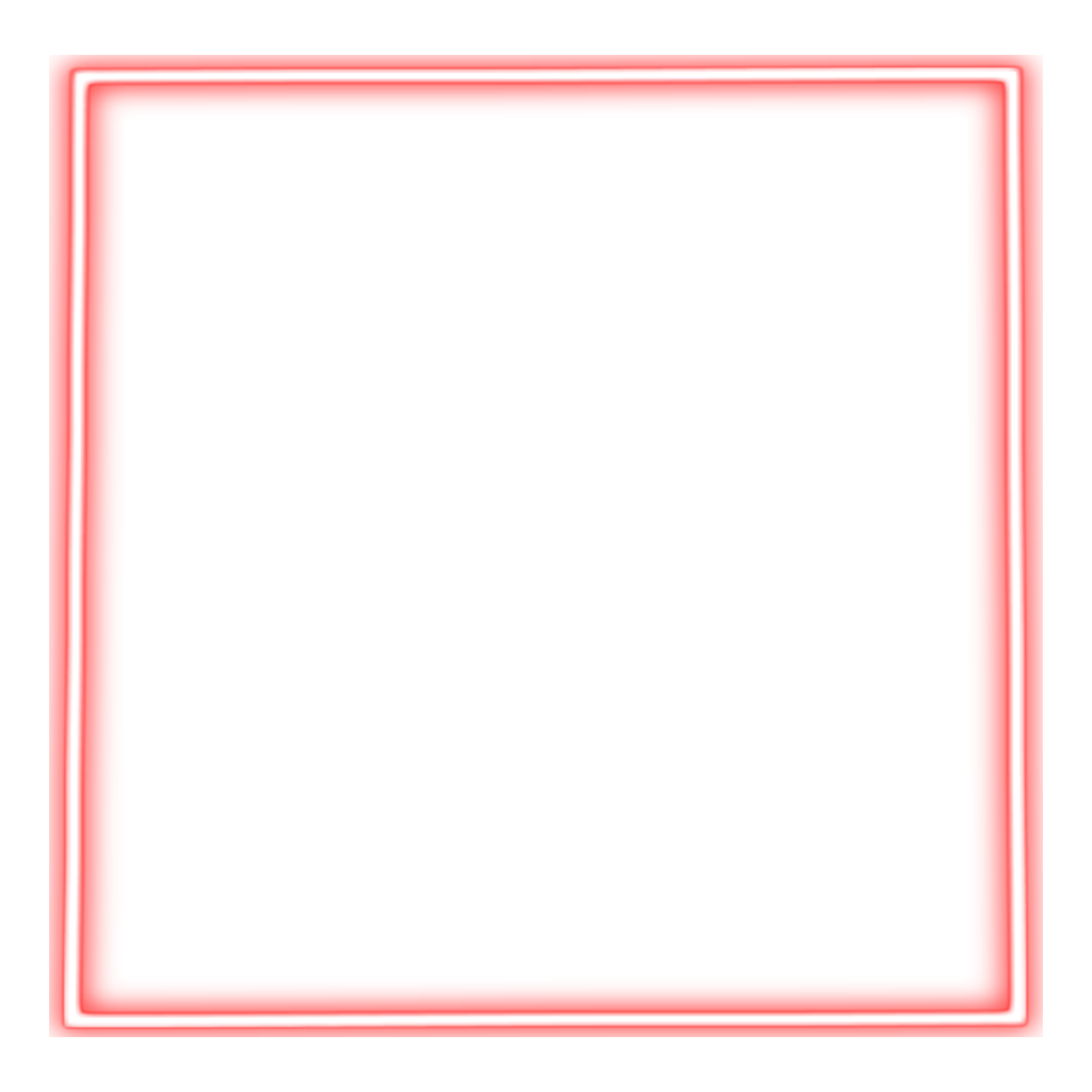 light neon square frame - Sticker by 丂ㄒ乇千卂几ㄚ