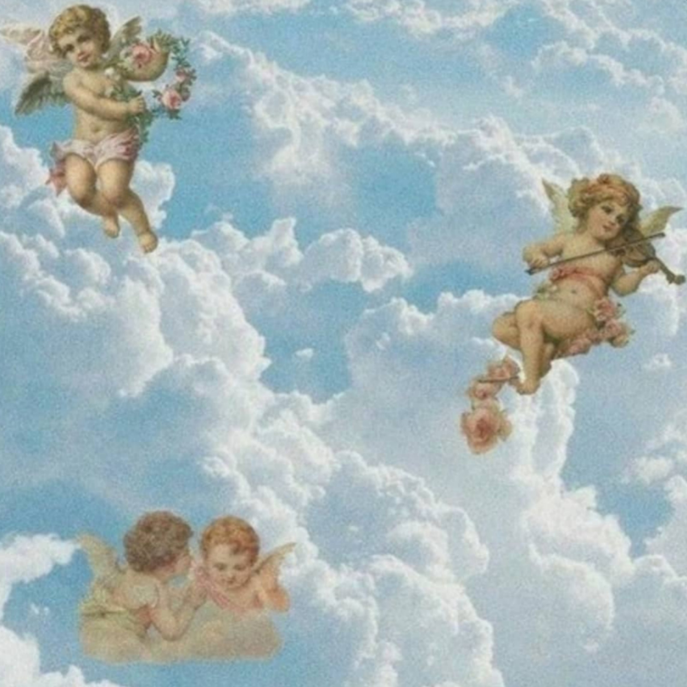 Картина ангелы в облаках