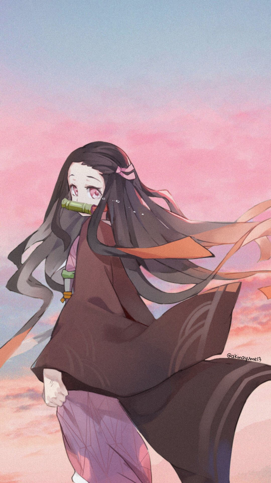 kimetsunoyaiba nezukokamado nezuko anime animewallpaper...