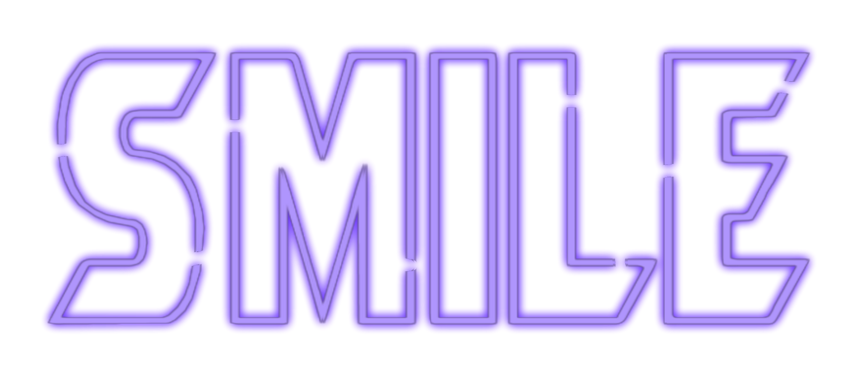 Freetoedit Smile Neon Purple Glow Sticker By Meeori