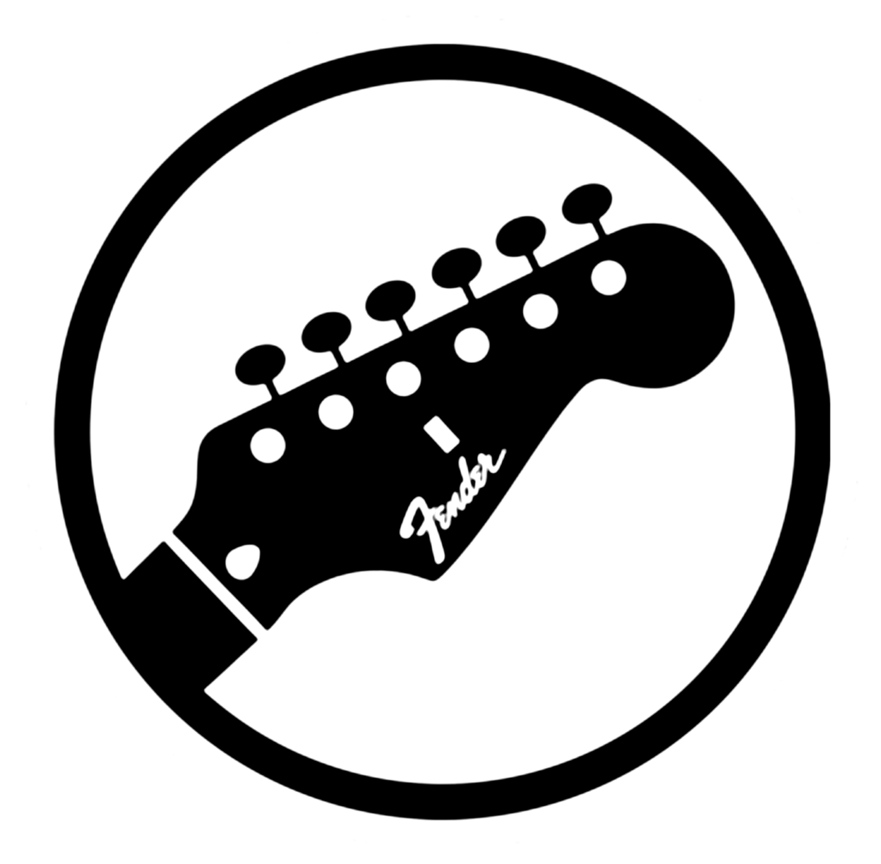 Логотип бас гитары Фендер