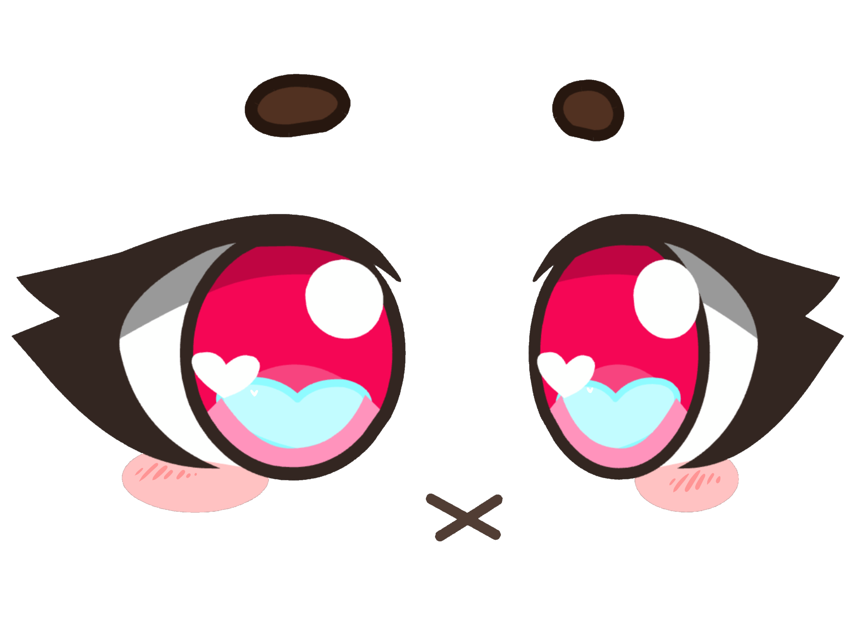 Gacha Gachalife Gachaclub Eyes Face Sticker By Memey Flygon