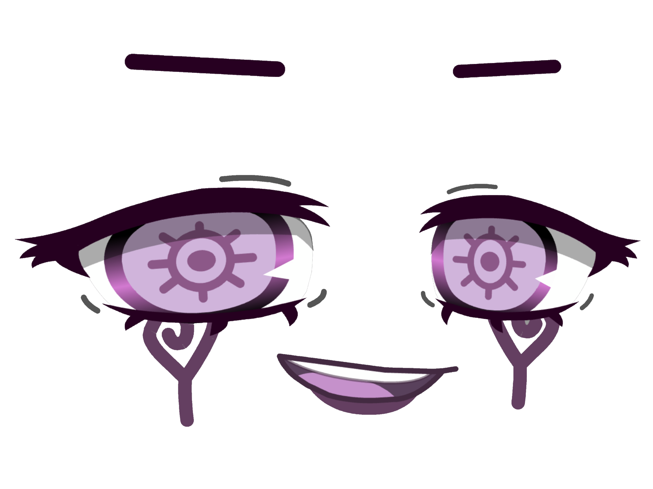 Gacha Gachalife Gachaclub Eyes Face Sticker By Memey Flygon