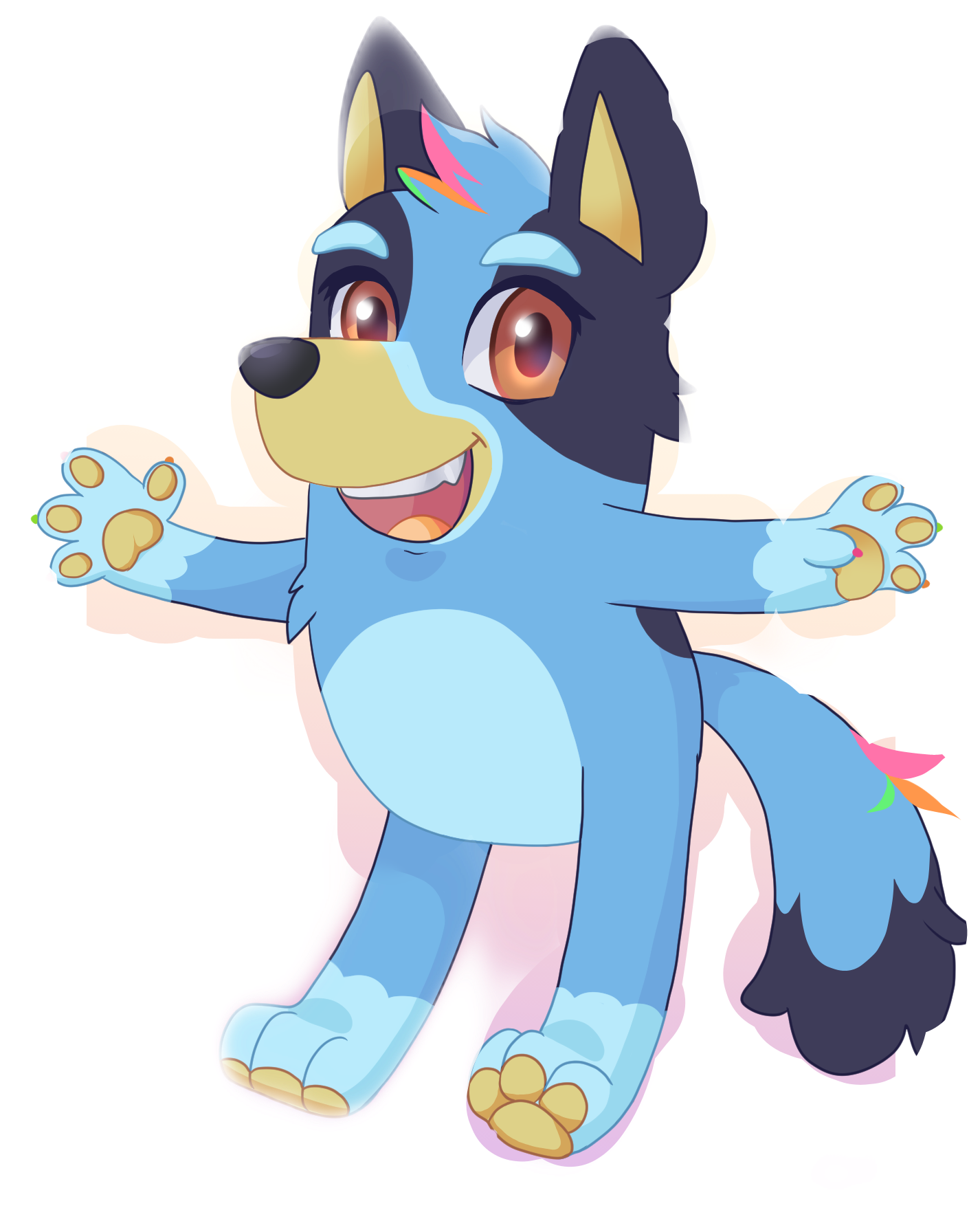 Bluey Freetoedit Bluey Sticker By Glamrockfoxykyle The Best