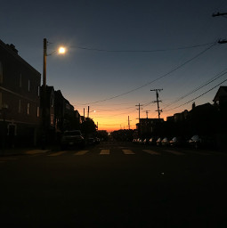 photography interesting lamplight street school sunset sunsetsky
