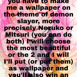 nezukokamado mitsurikanroji challenge wallpaper demonslayer concours ad goodluckeveryone event freetoedit