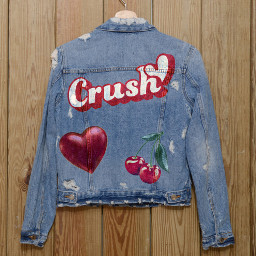 freetoedit crush diadosnamorados diadosnamorados2022 cherry heart ircdesignthedenimjacket designthedenimjacket
