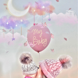mommy mommysgirl mybaby anne soft pastel baby babygirl editedbyme freetoedit ircskyballoon skyballoon