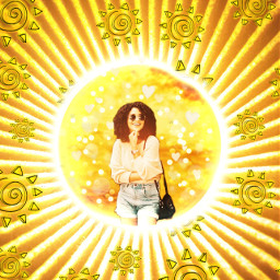 sunny sun sunday yellow bright golden goldenhour sunshine youaremysunshine lady girl woman afrostyle afrogirlboss afrogirl shopping contest competion freetoedit srcsunnybackground sunnybackground