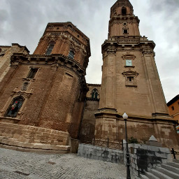 towers cathedral architecture nafarroa oldtown