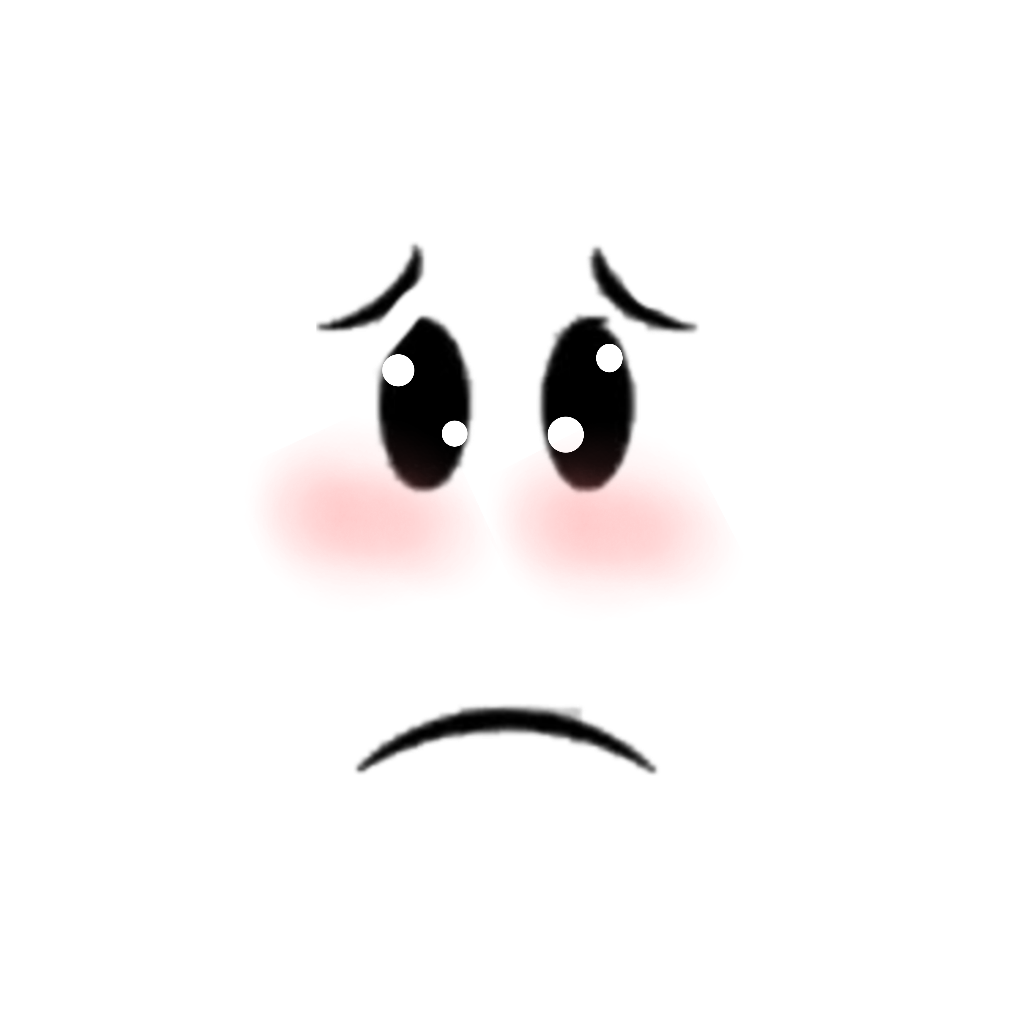 Roblox Sad Face Png