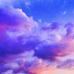 freetoedit clouds pretty neon bright ombre sunset sunrise cloud fluffy