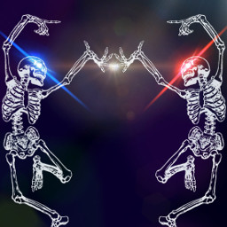 skeleton halloween freetoedit