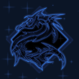 dragon blue logo icon neon freetoedit