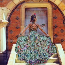 bodyportrait posing gown dress mydesign myimagination woman castle freetoedit
