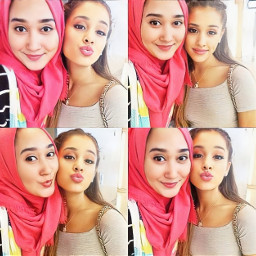arianagranderares fans hijab cuties 2014 withfans arianagrandewithfans pink