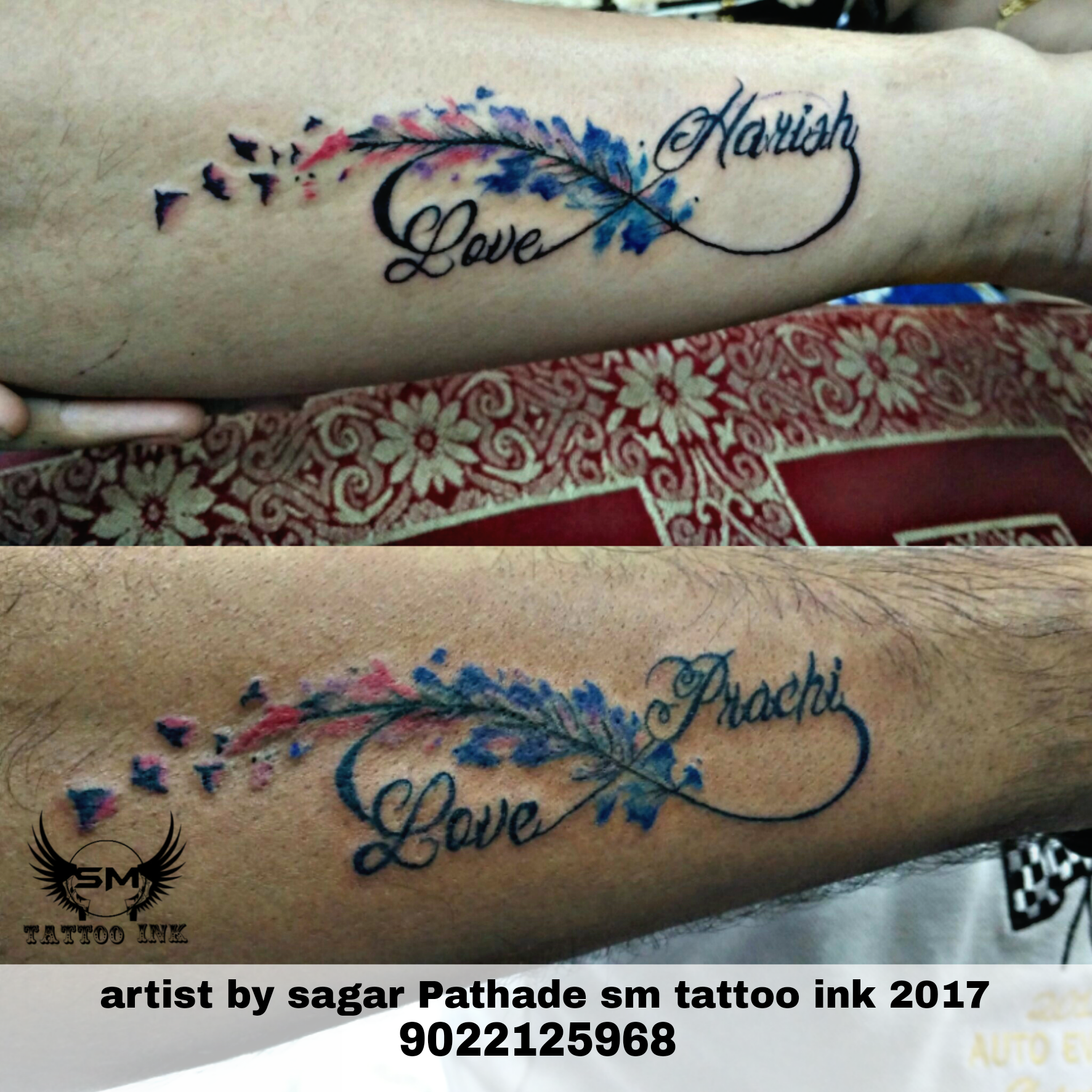 24 Hrs Open Unisex Name Tattoos Designs