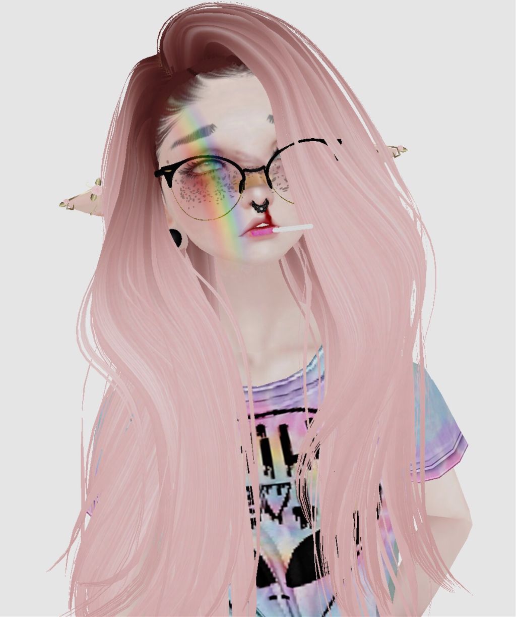 Aesthetic Girl With Glasses Drawing - Largest Wallpaper Portal