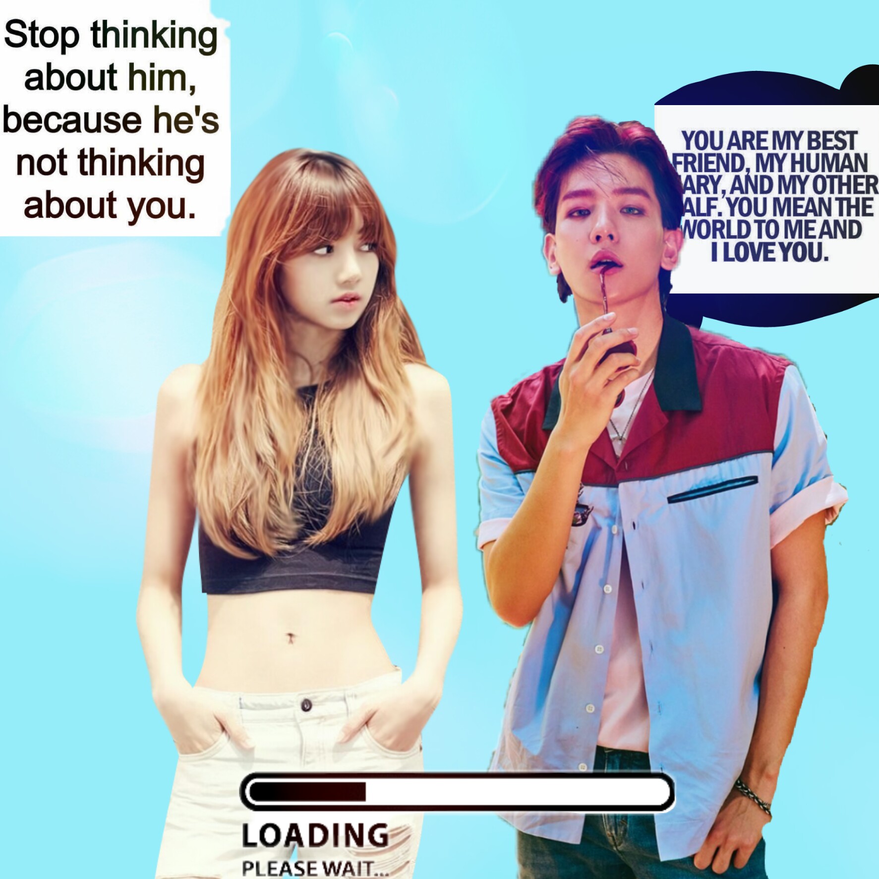 Baekhyun Lalisa Baek Lisa Exo Freetoedit Image By Lunatae