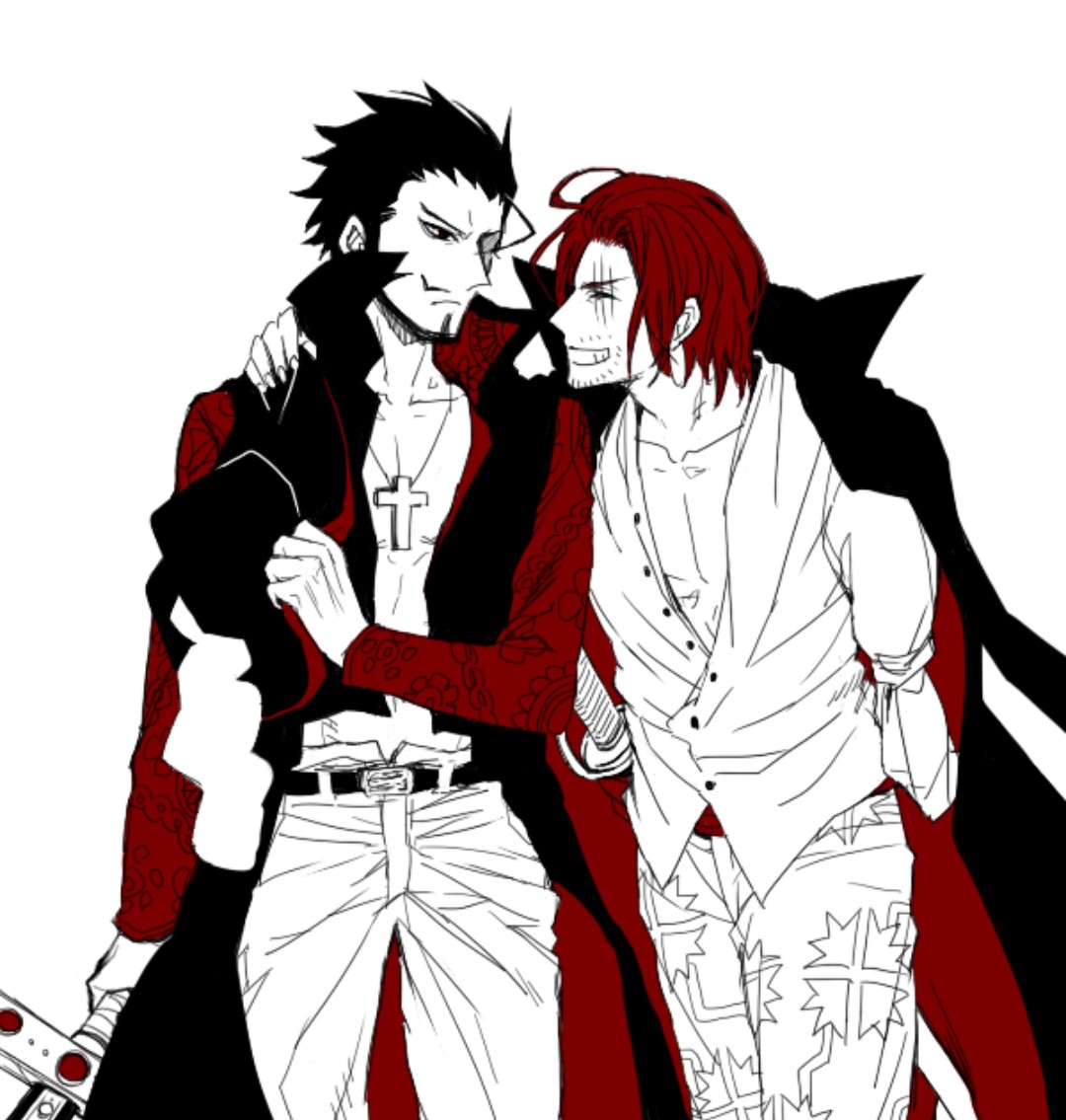 This visual is about onepiece occhiodifalco mihawk ilrosso shanks #onepiece...