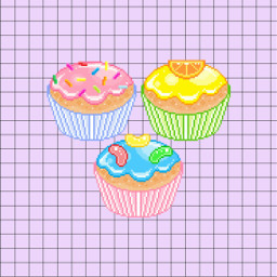 cupcake aesthetic tumblr pixel pixelart freetoedit