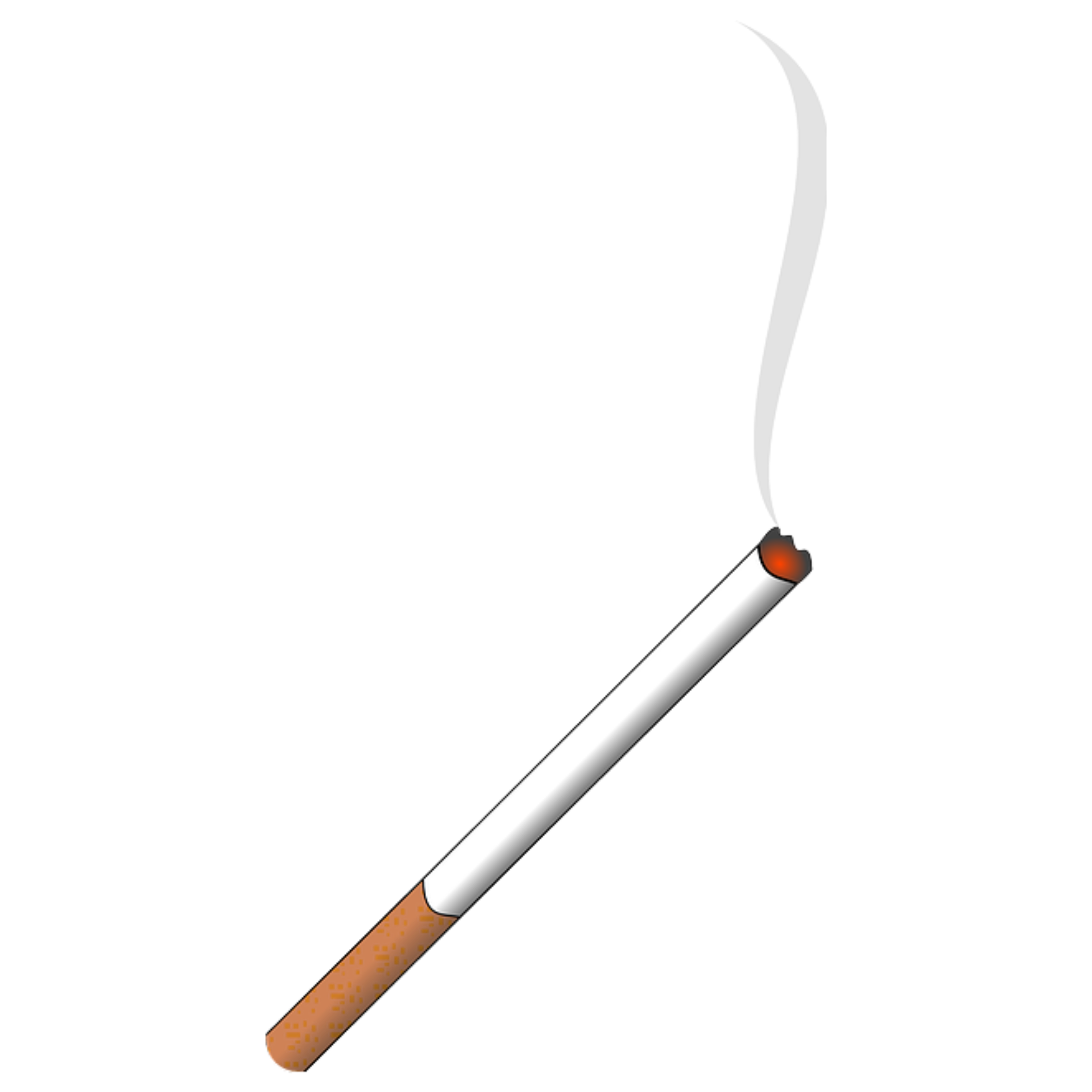 禁止吸烟有害健康点着的香烟烟卷设计图__其他_动漫动画_设计图库_昵图网nipic.com