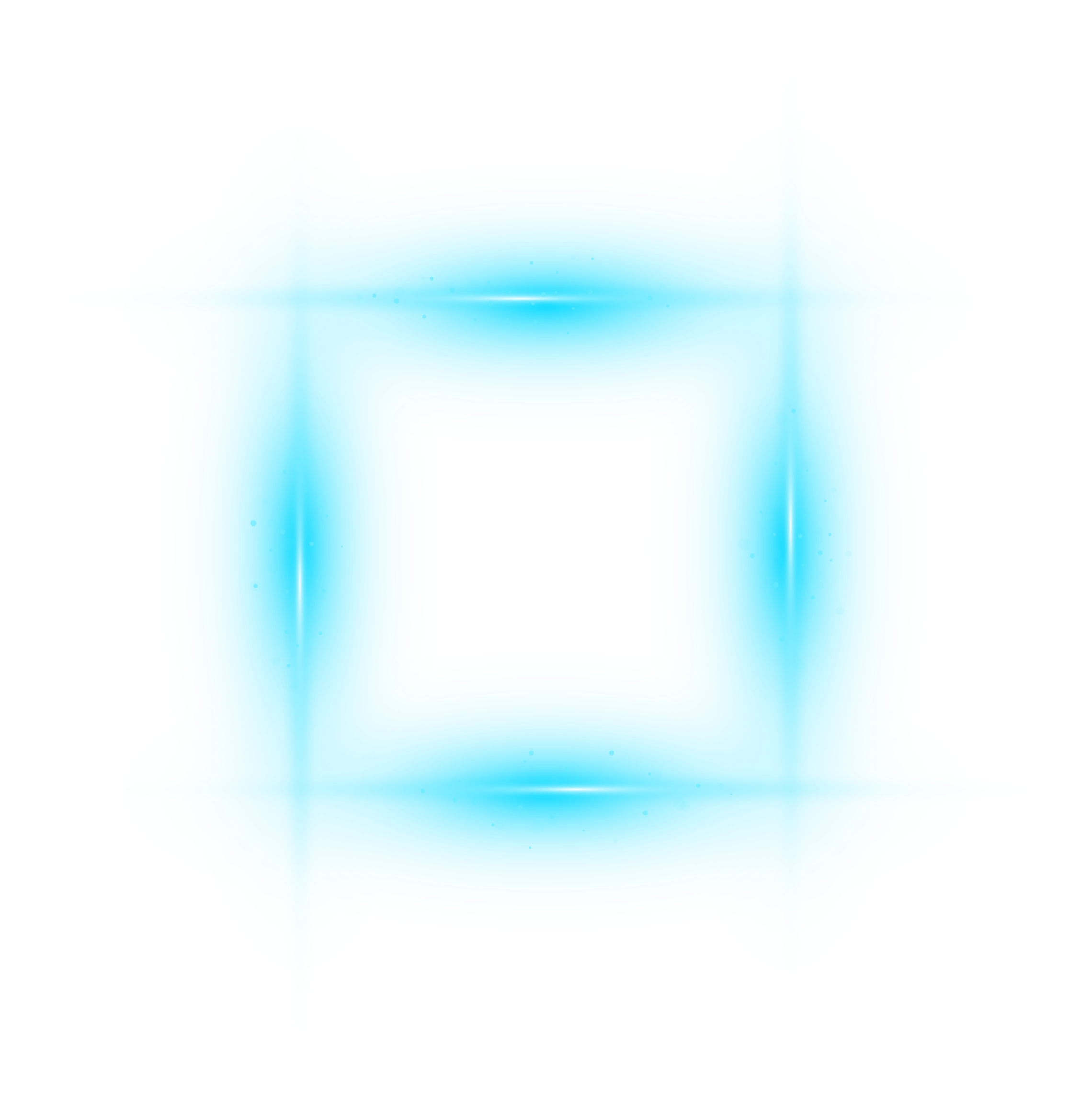 Download ftestickers frame box borders light glow blue...