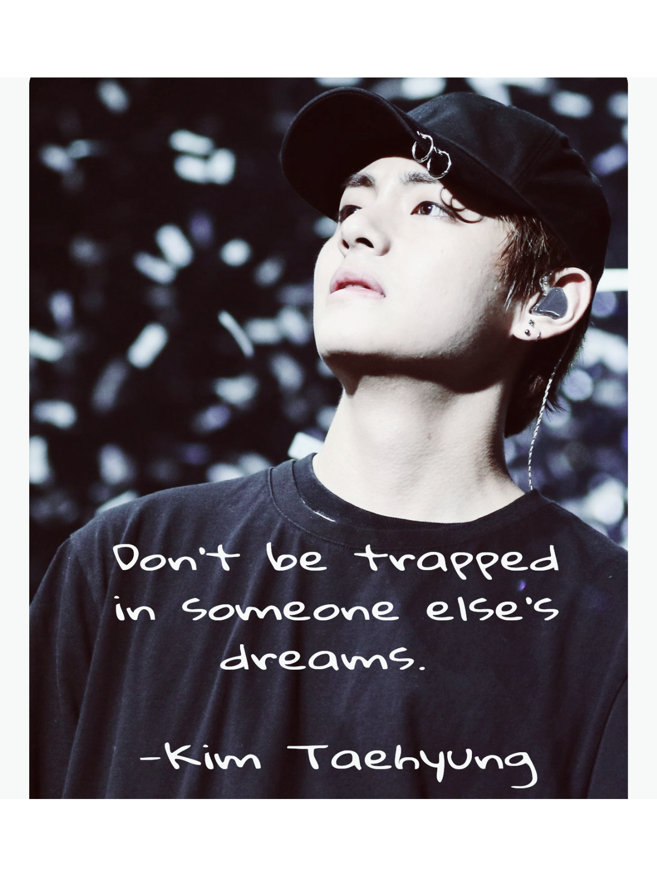 Kim Taehyung Bts V Quotes Wallpaper