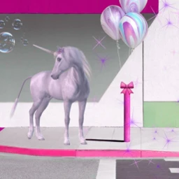 freetoedit unicorn bubbles balloon pink ircgeorgebyrneurbanabstract