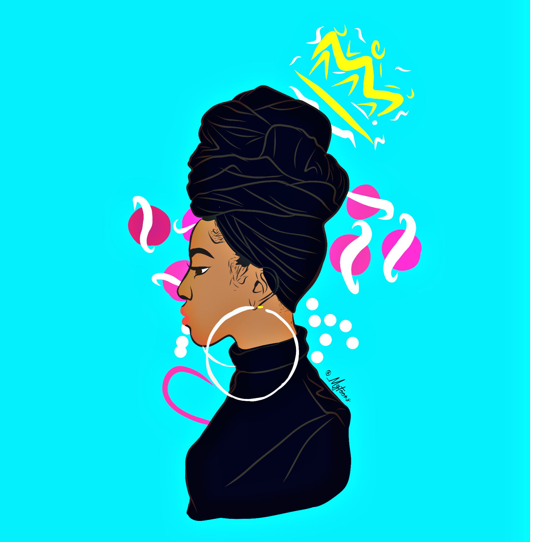 Blackgirl Adobe Draw Image By Manny George