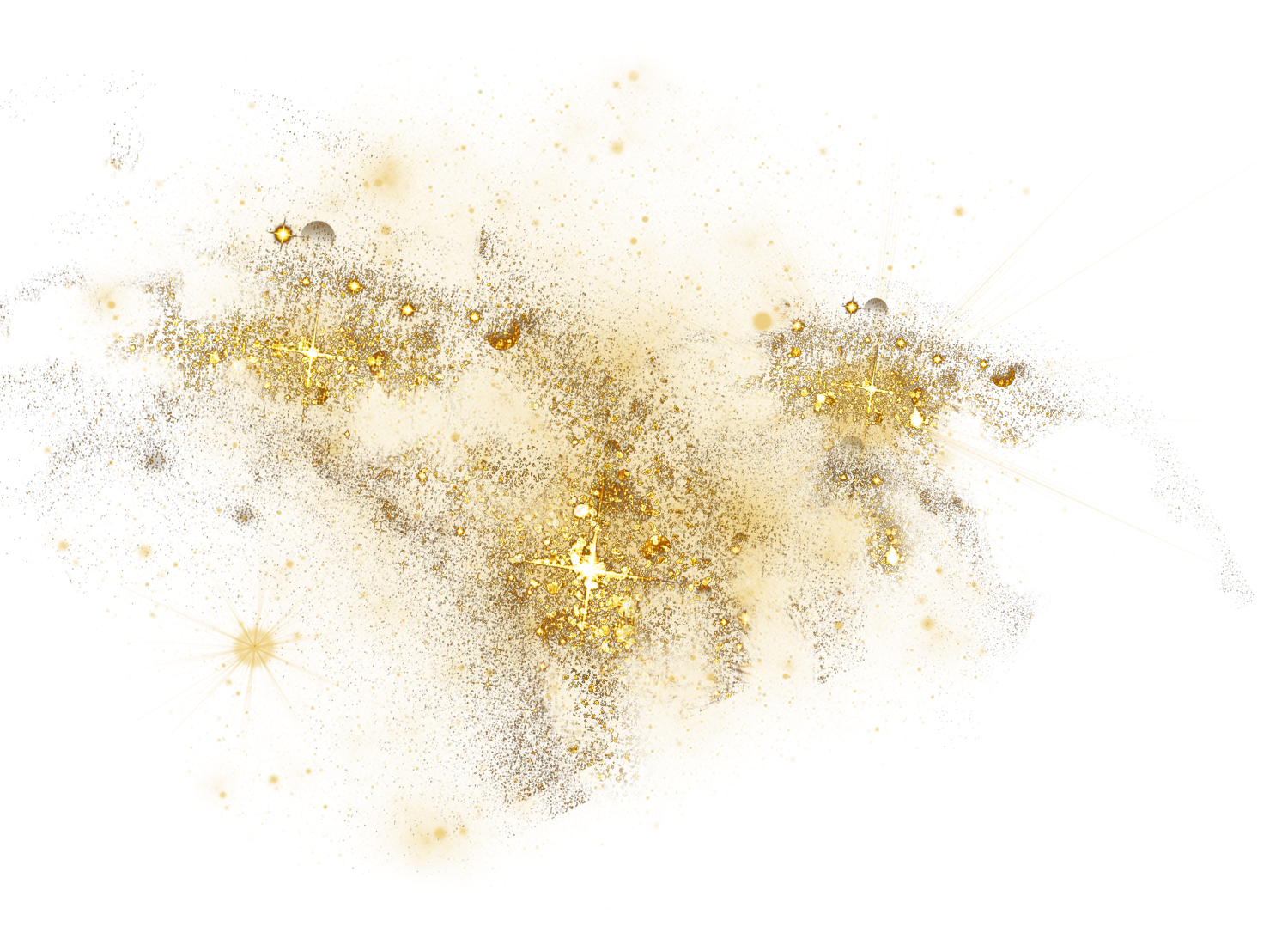 Gold Dust Sparkles Glitter Sticker By Constancekeller