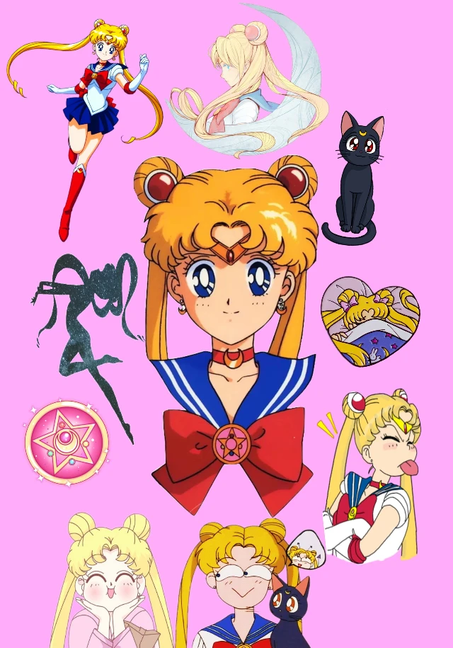 Freetoedit Salirmoon Sailor Anime Wallpaper Pink 90 S
