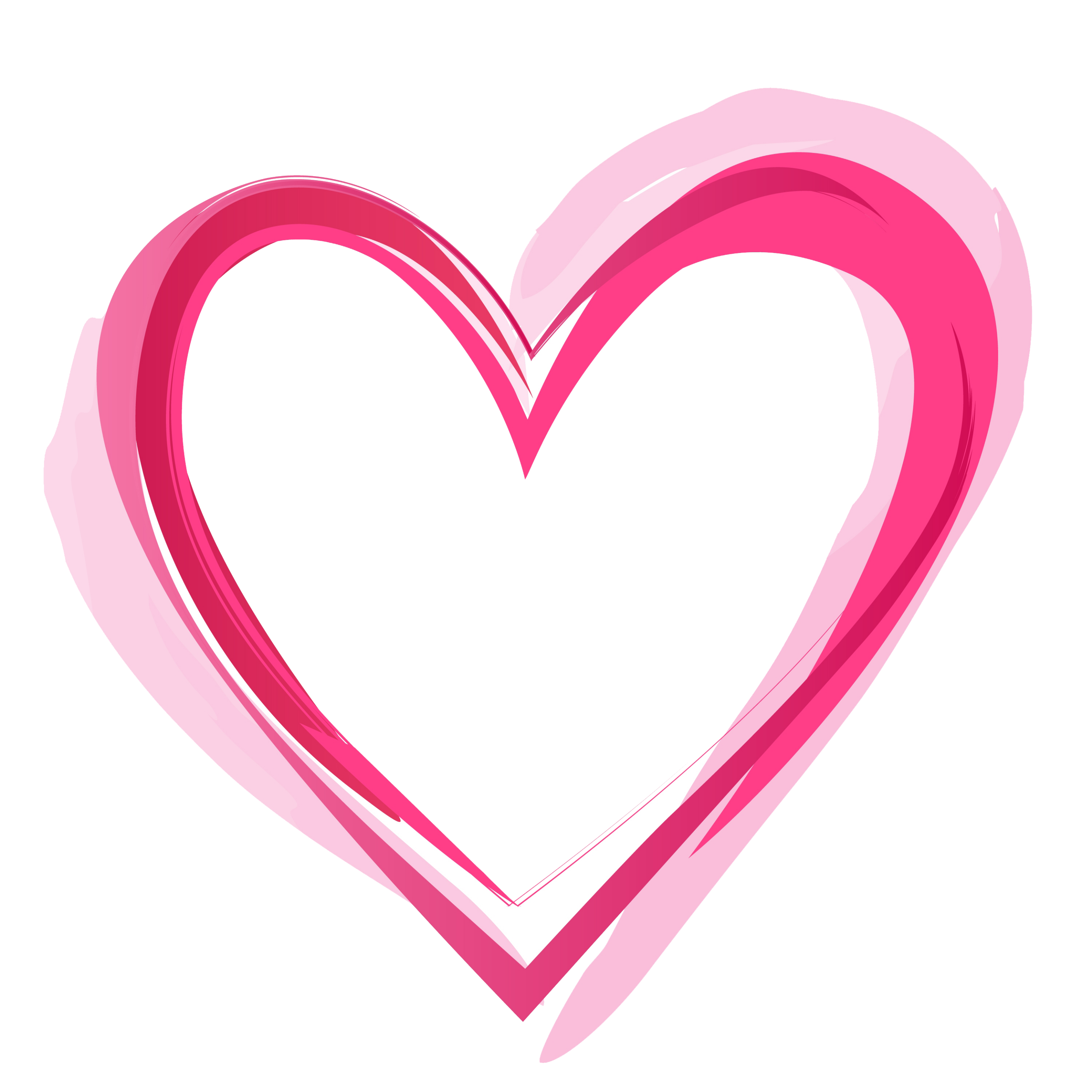 colorfulheart pink pinkheart loveyou sticker by @rizwanrn63
