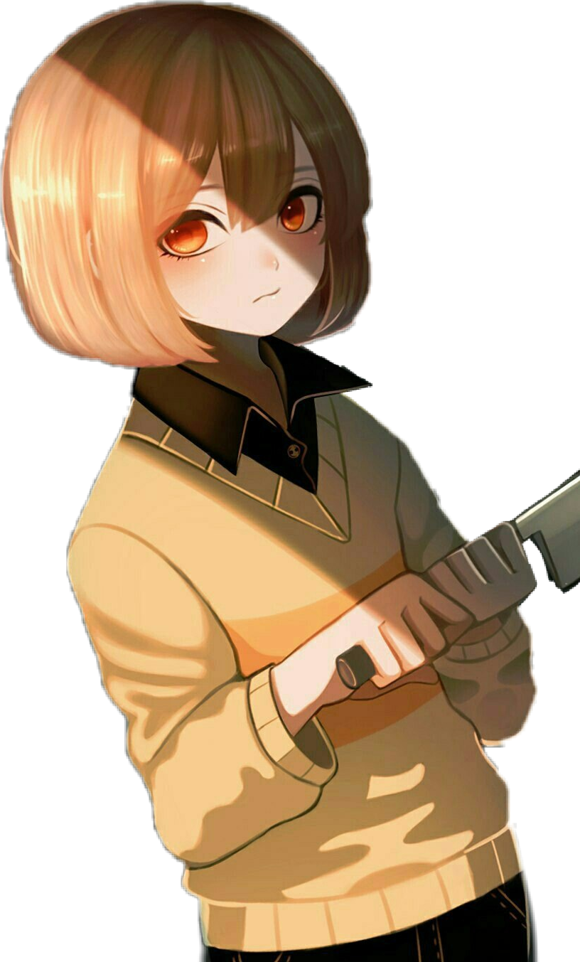 Chara Undertale Knife Sticker By Just Sayori