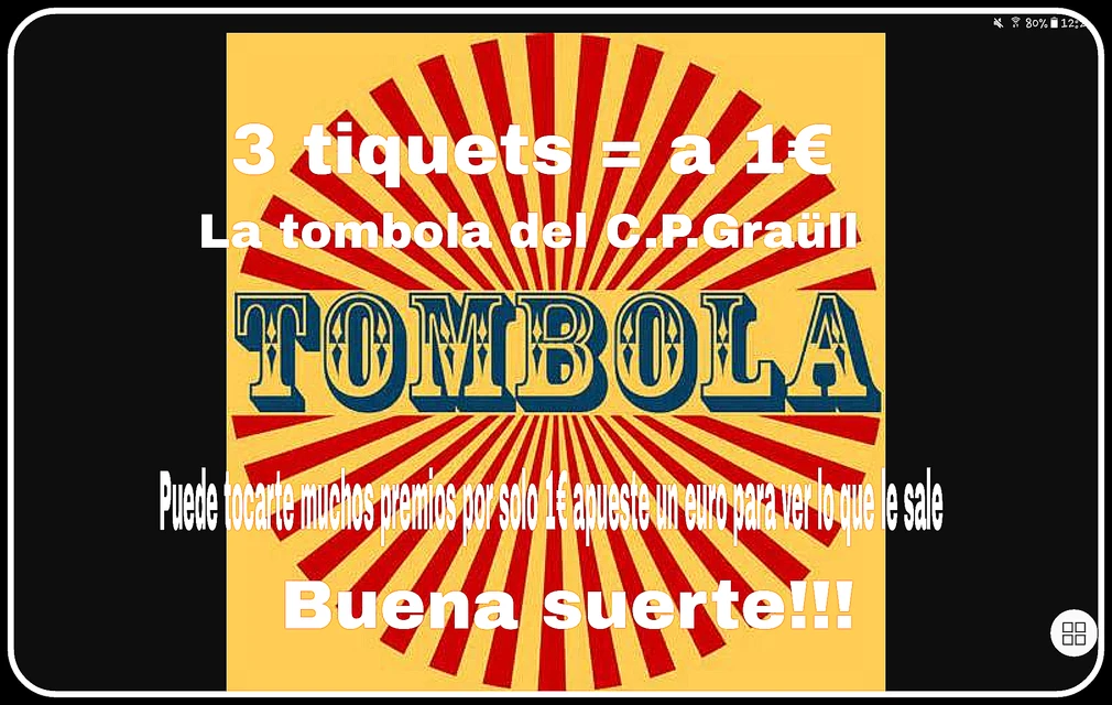 Tombola sign up Tombola sign up
