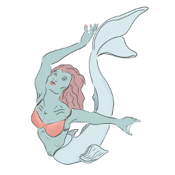 mermaid siren tail pinkhair cute freetoedit dcmermaids