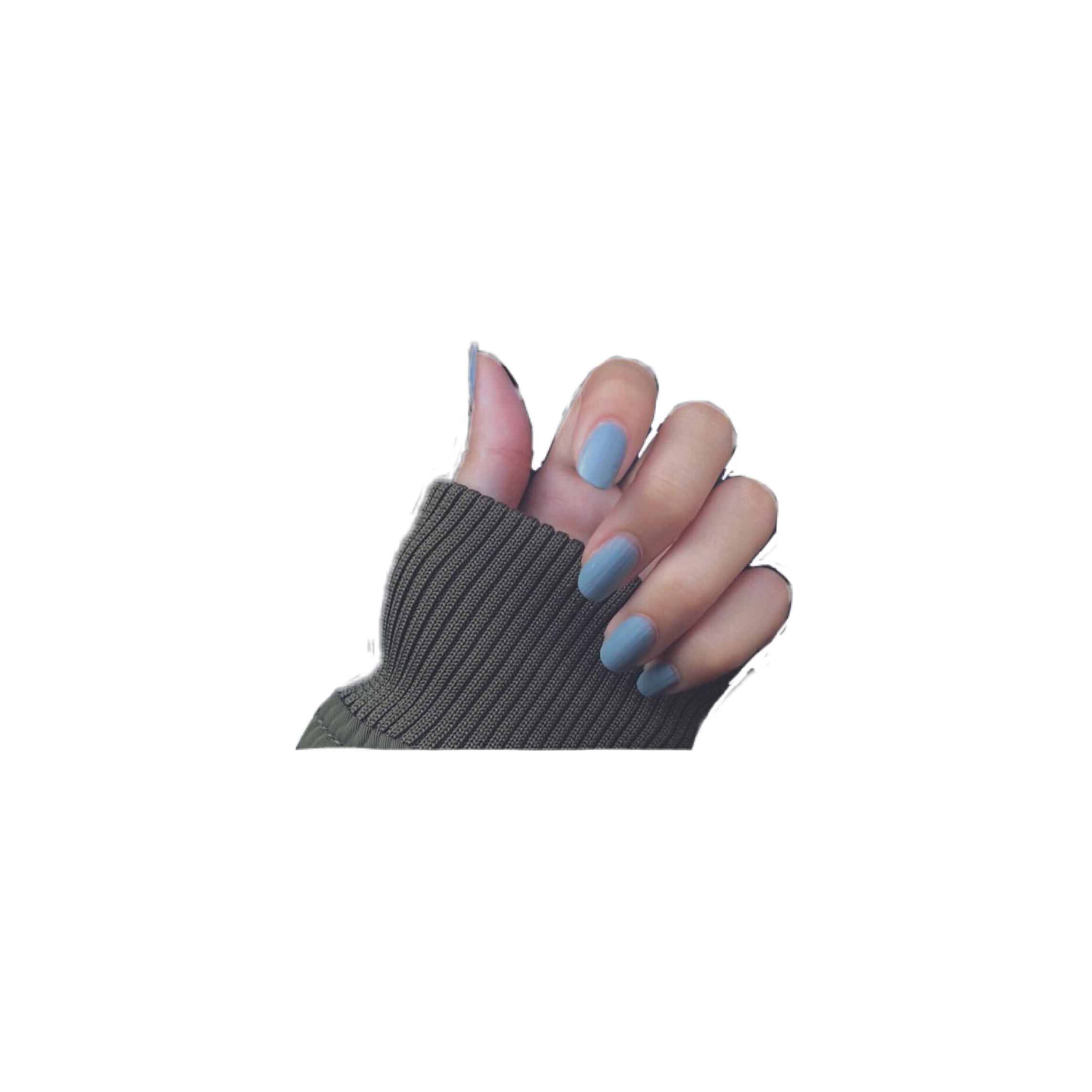 aesthetic nails blue freetoedit sticker by lindaelxa