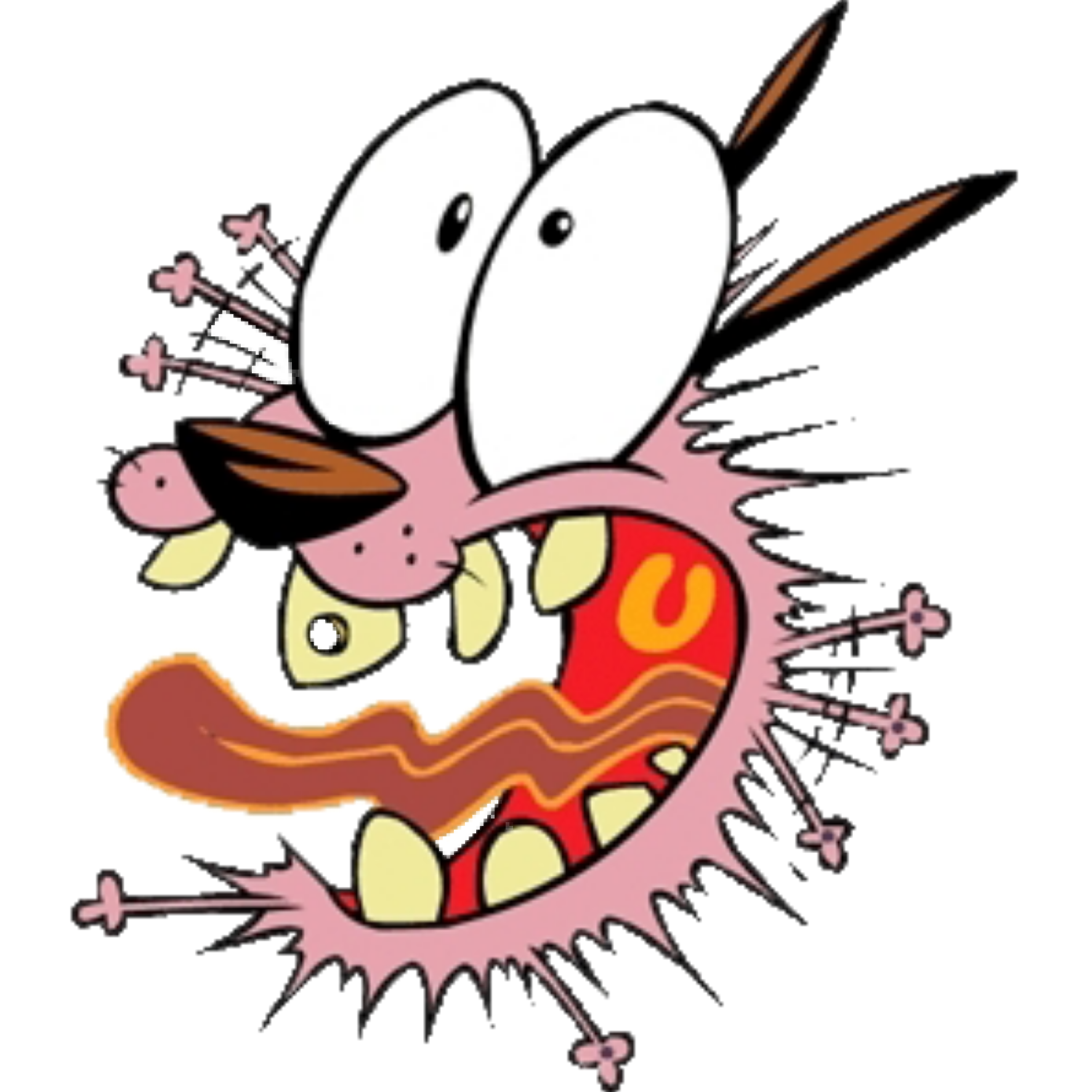 Courage The Cowardly Dog Sticker By username250798582013102