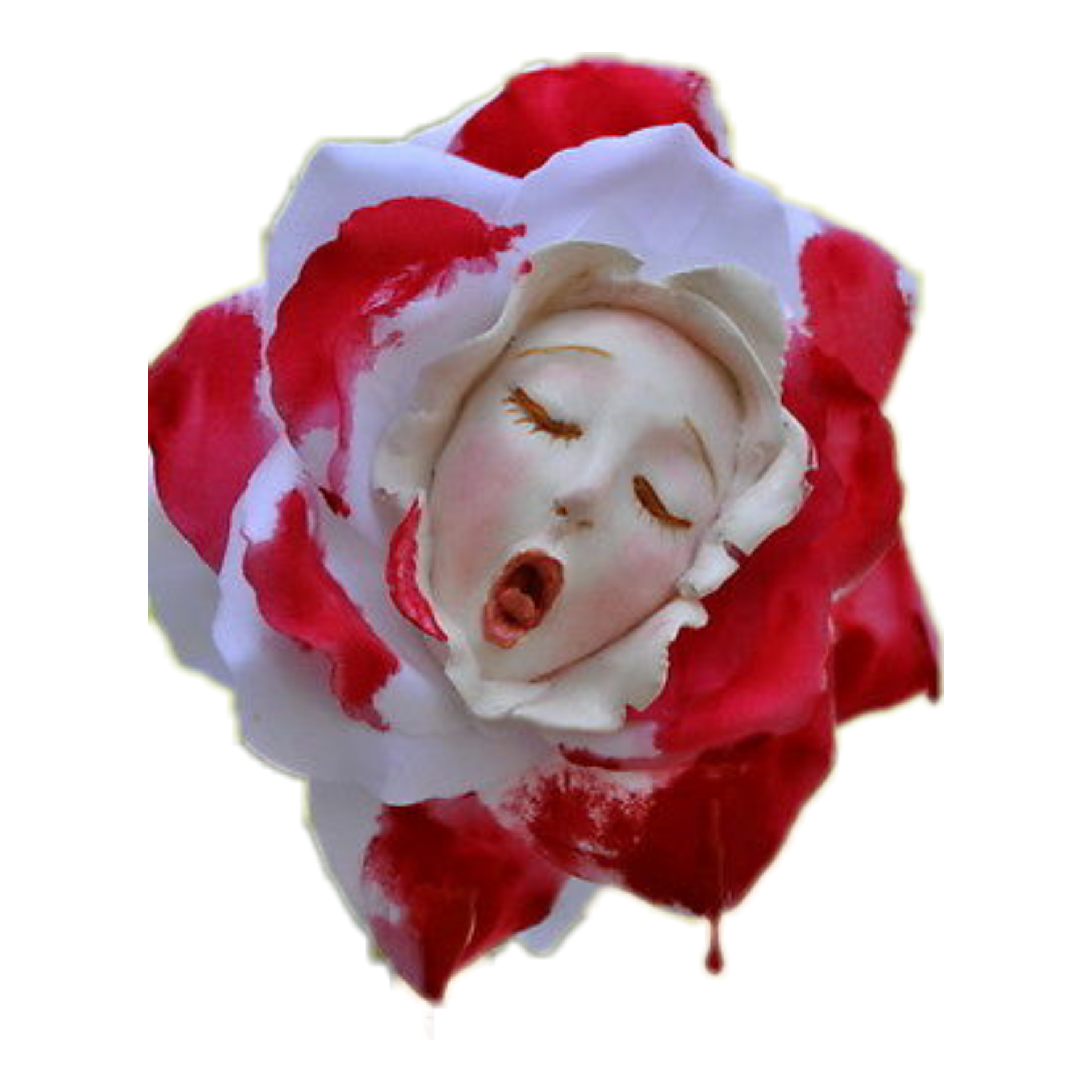 flower face singingflower sticker by parietalimagination
