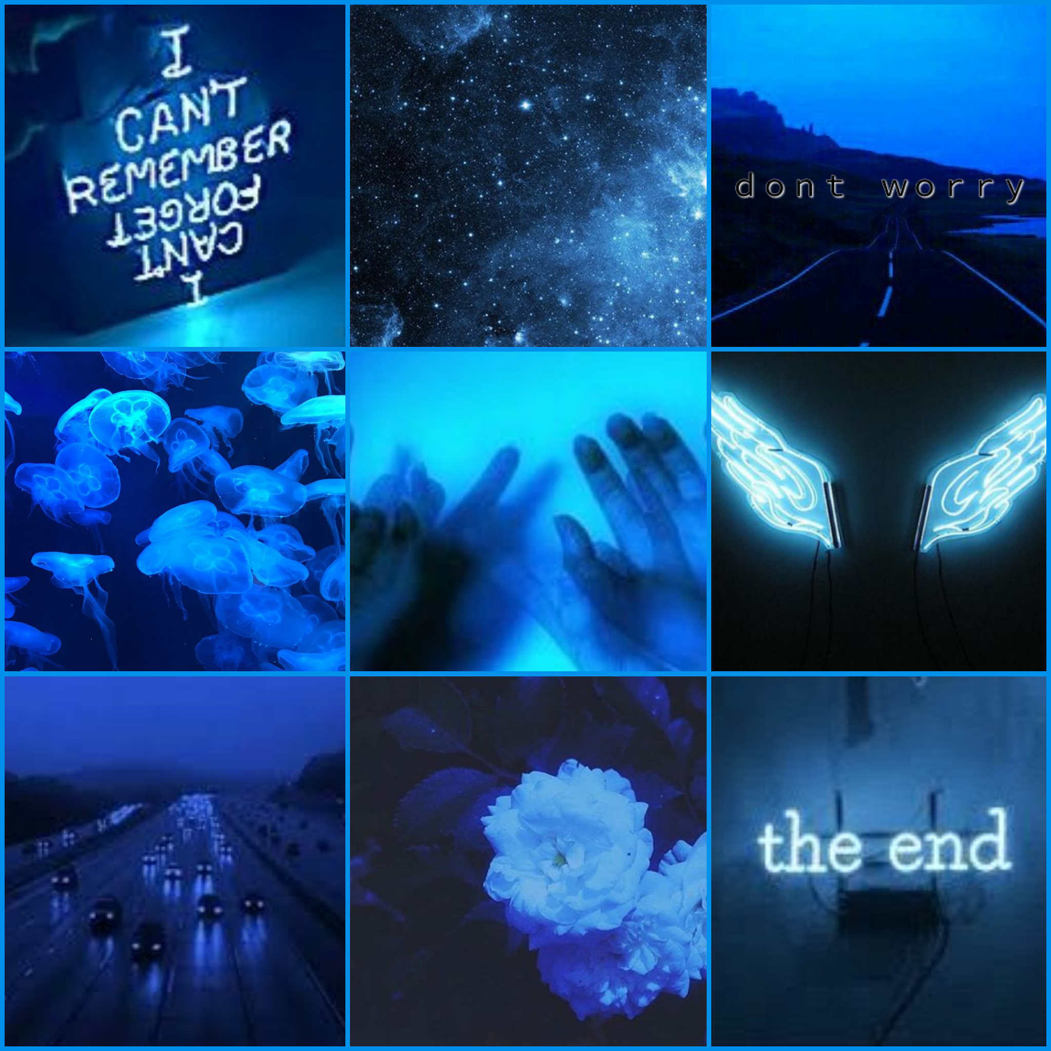 Freetoedit Blue Blueaesthetic Bluegrunge Neonblue Neon