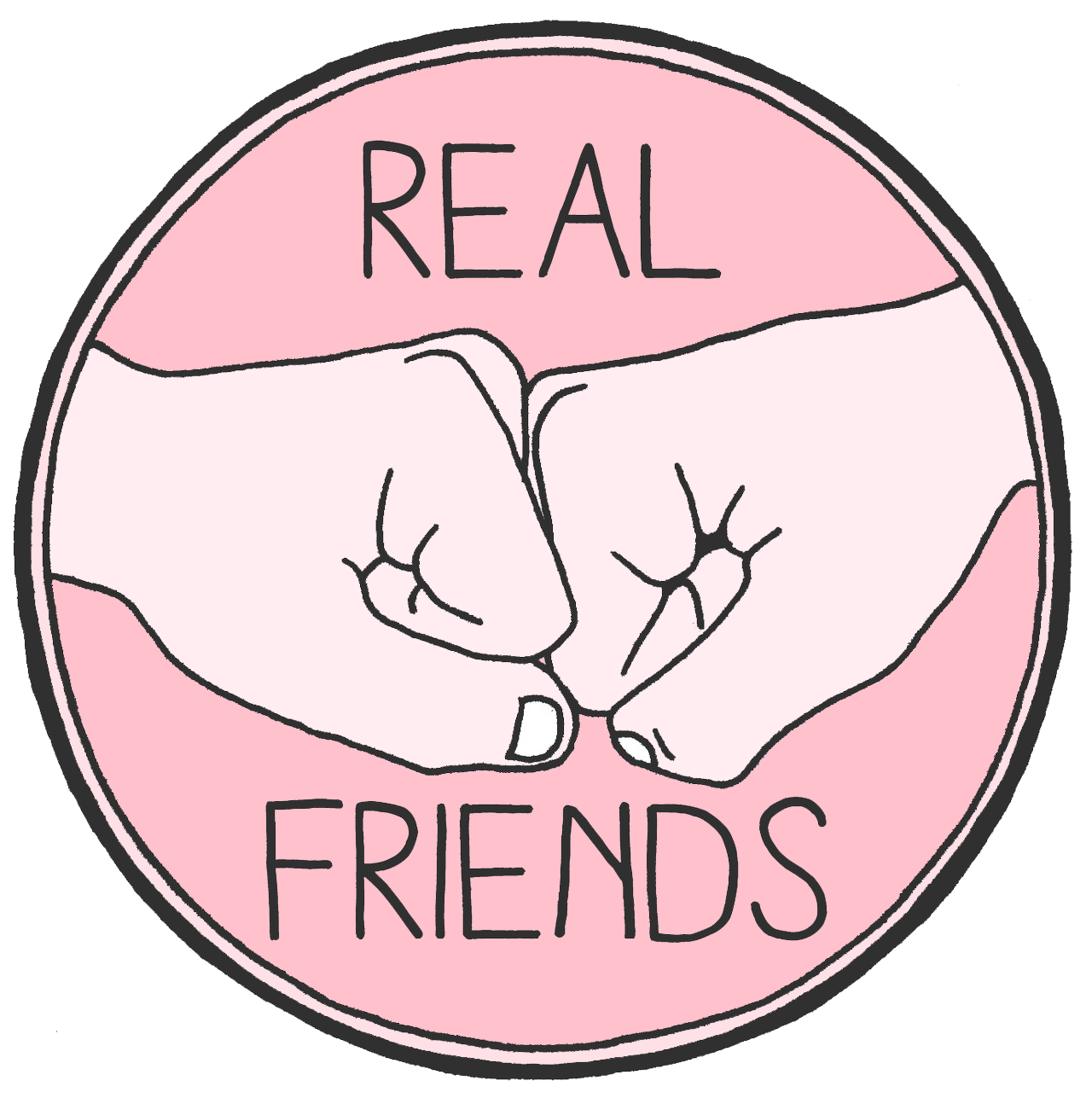 Realfriends Amigos Tumblr Sticker By ꮮꭺꮮꮖꮪꭺ