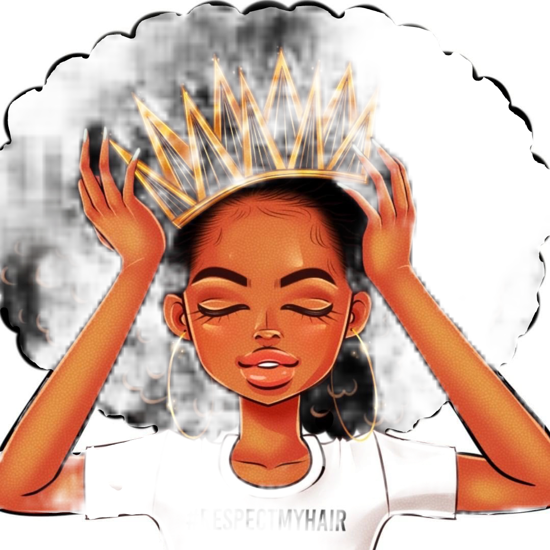 Download afro queen blackgirl - Sticker by Sarah