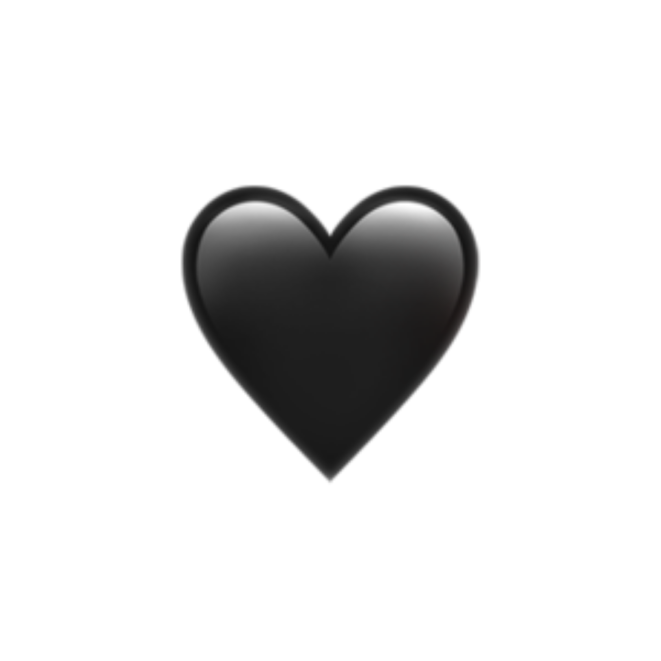 iphone iphoneemoji heart black sticker by @alexandra_ale21.