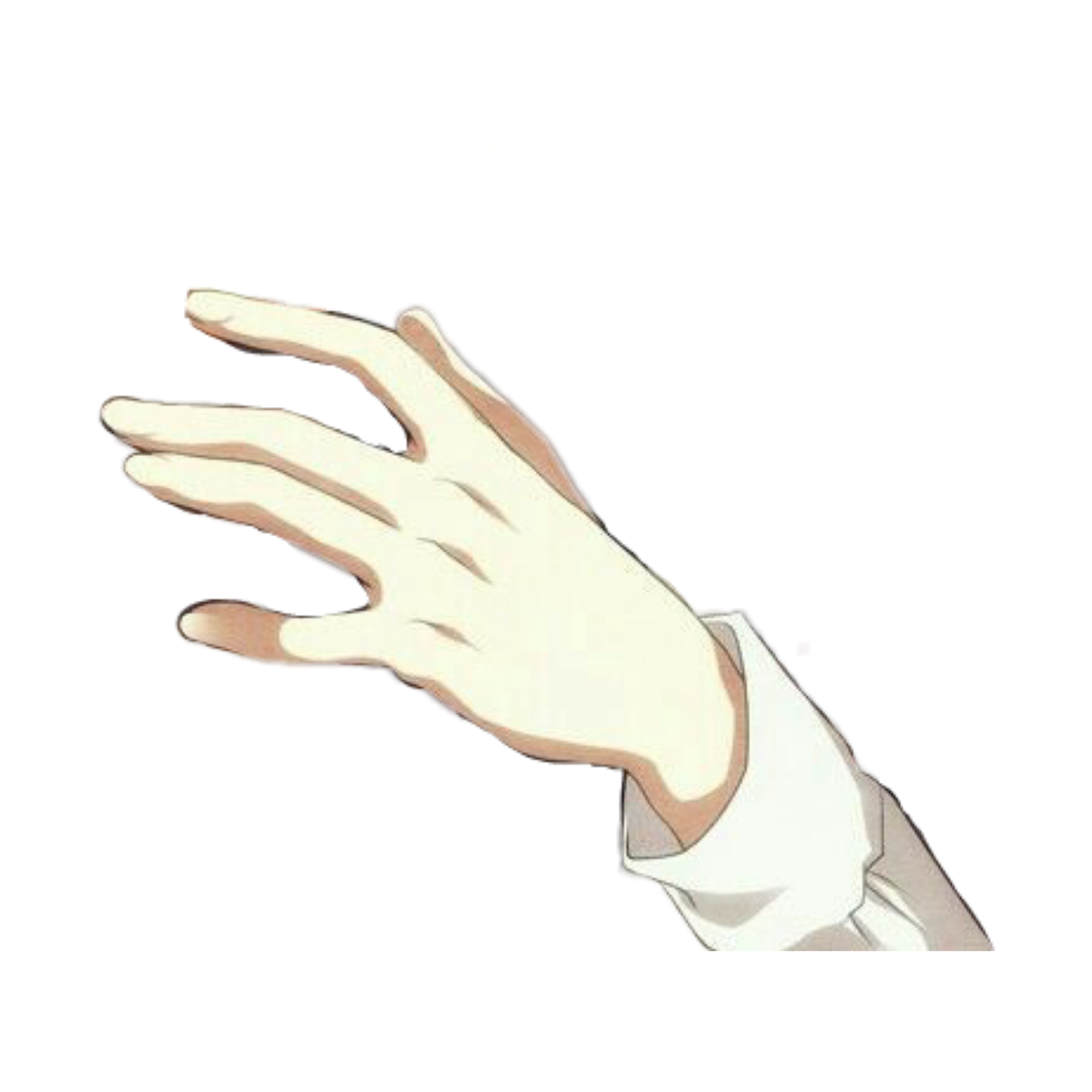 Png Anime Hand - Thumb Line Art Drawing Anime Animation Hand White Face