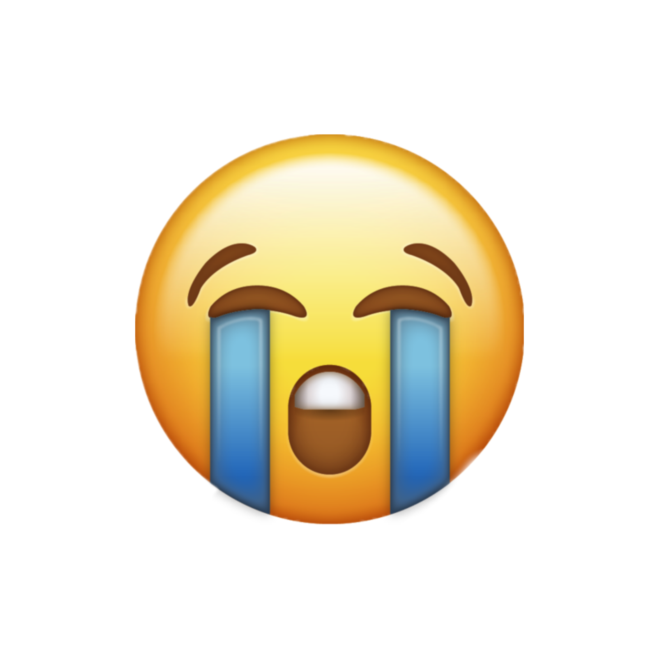 iphone iphoneemoji cry sticker by @alexandra_ale21